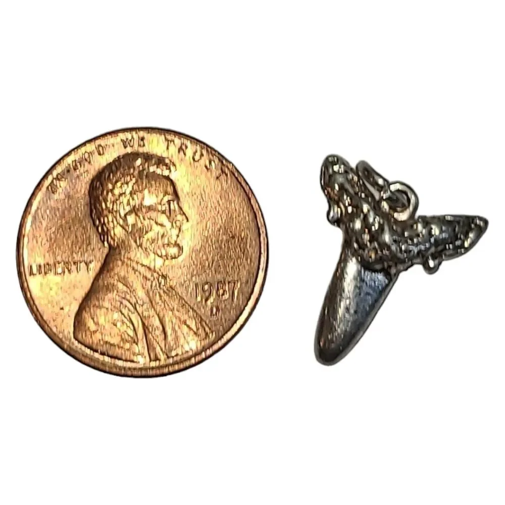 Vintage Silver Tone Shark‎ Tooth Charm